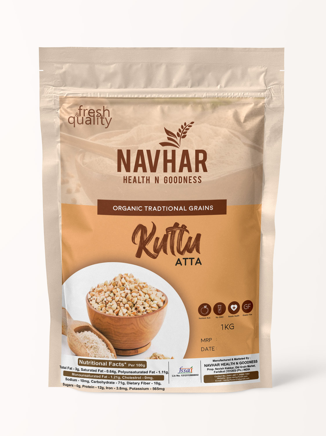 Kuttu Atta Gluten Free Navhar Foods