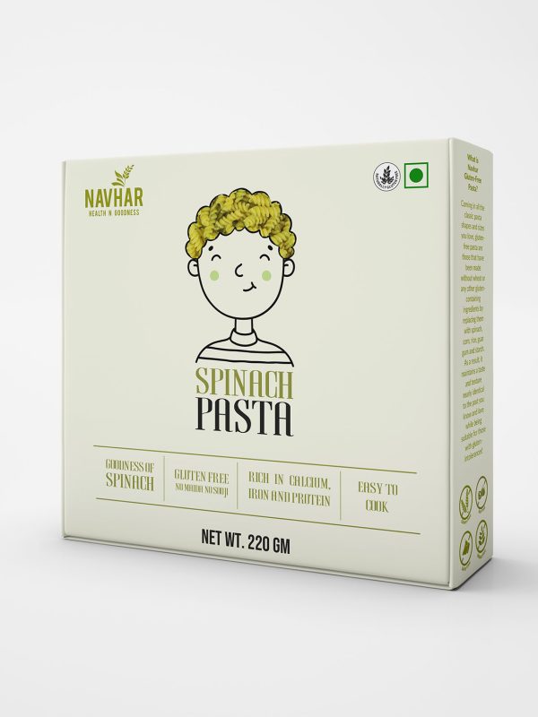 Spinach Pasta - Gluten Free (No Maida/Sooji)