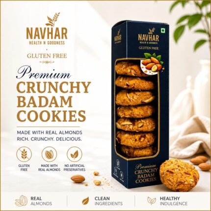 Crunchy Badam Cookies